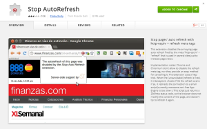Stop Pages’ Auto Refresh