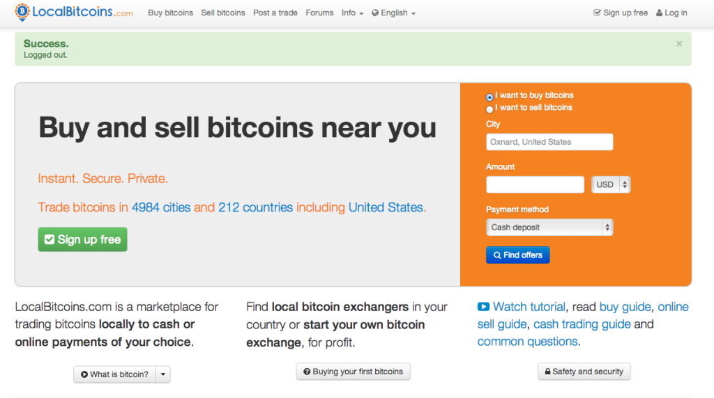 sell bitcoin near me